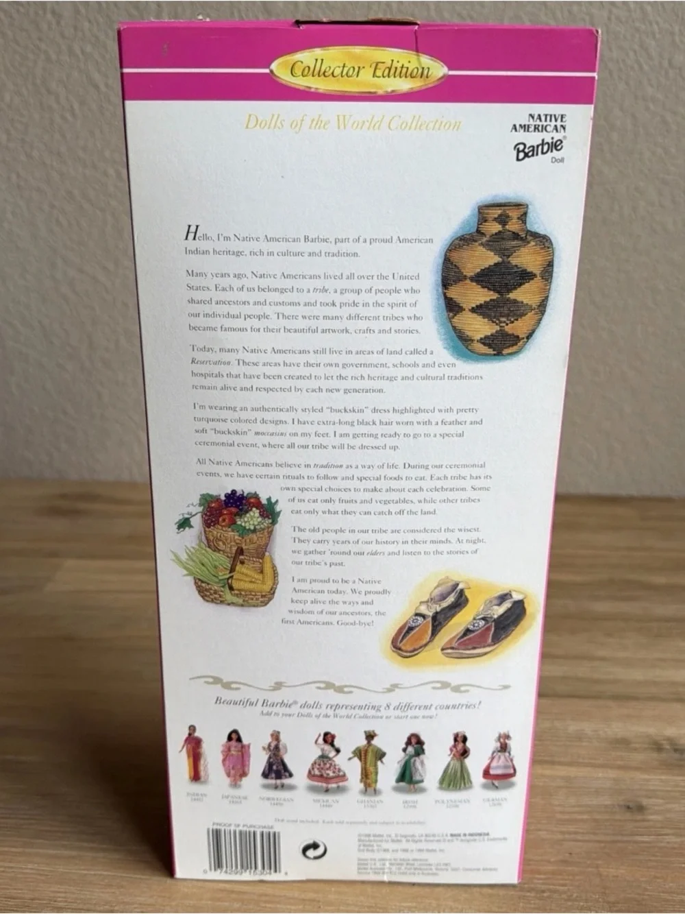 Native American Barbie 1996 Turquoise Dolls of the World Mattel 15304 Mattel NIB
